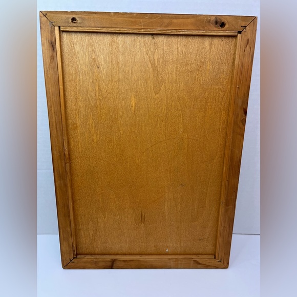 Country ROOSTER Print/Picture in Wooden Frame 12”X 17” Apples, Sunflowers, Barn - Picture 8 of 10